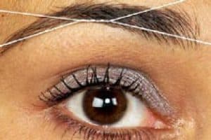 Eyebrow threading