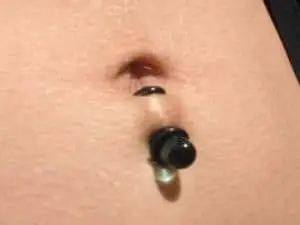 Bottom navel piercing picture