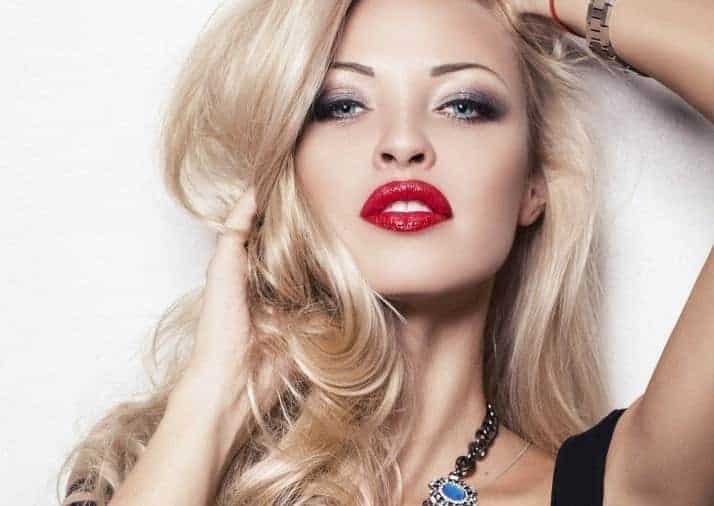 Red Lipstick for Blonde Hair