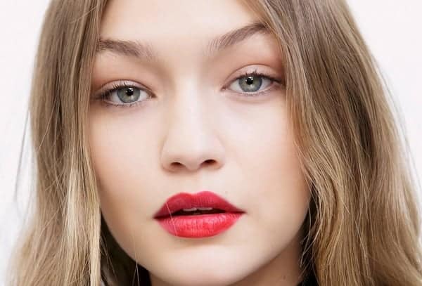 Red Lipstick for Blonde Hair with fair skin