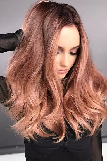 stunning light reddish brown hair color for women