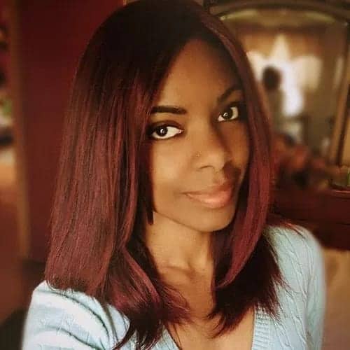 burgundy hair color ideas for dark skin tone