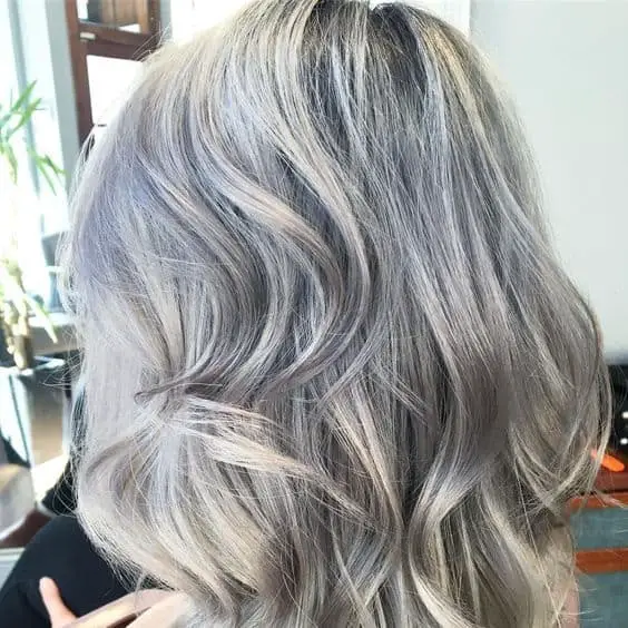 Gray Hair styles and Haircuts with lowlights