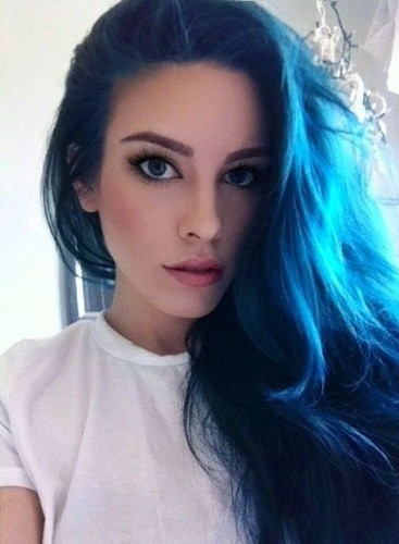 Cool Splat Blue Hair Color