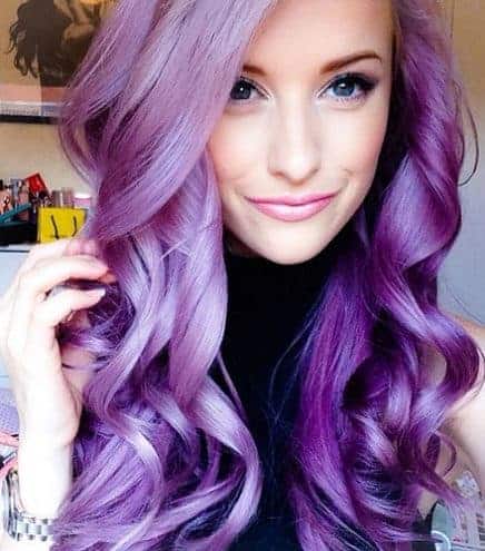 Modish Splat Purple Hair Color Ideas