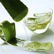 Aloe Vera gel for getting rid of sun poisoning blisters