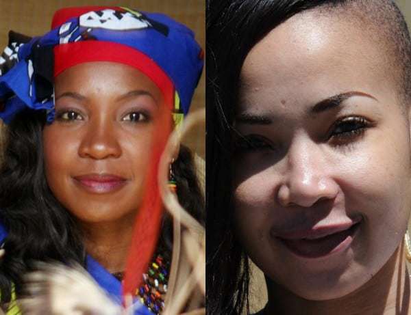 Mshoza before and after skin bleaching