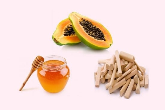 honey and sandalwood to cure skin spots