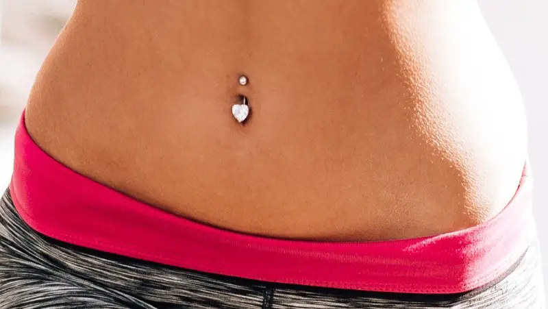 belly button piercing workout